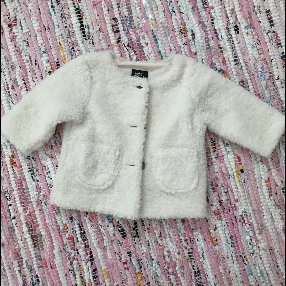 Fuzzy ivory jacket
